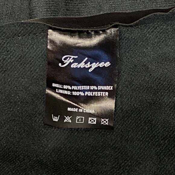 Fahsyee Black Faux Leather Skater Mini Skirt Circle Pleather Back Zip XXXL - Picture 13 of 13